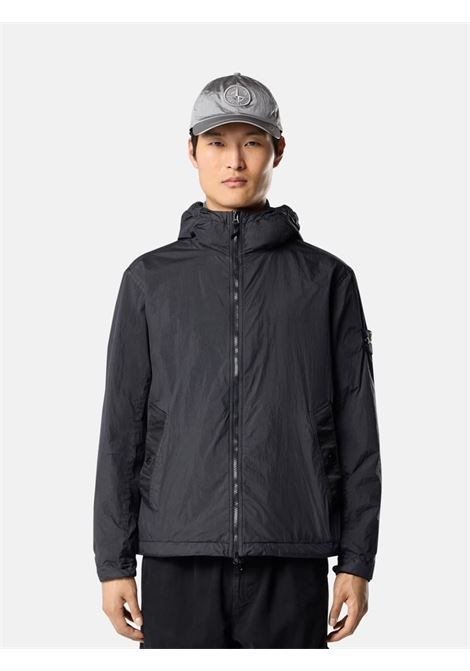 4100001 crinkle reps ny jacket man black STONE ISLAND | L1S15 4100001 S0A23V0029